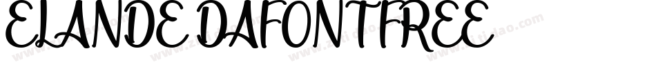 ELANDE DAFONT FREE字体转换
